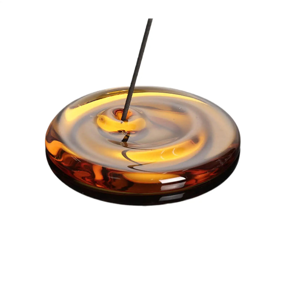 10cm Heat-Resistant Glass Incense Holder, Aesthetic Incense Stick Burner For Home Office Living Room, Minimalit Desk Decor Gift Vue
