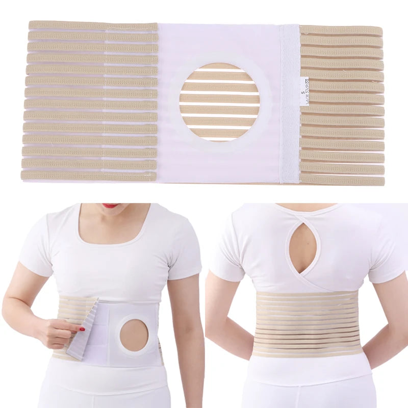 Ostomy Hernia Belt Stoma Support Wraps Unisex Abdominal Binder Brace For Men Women Vue XL