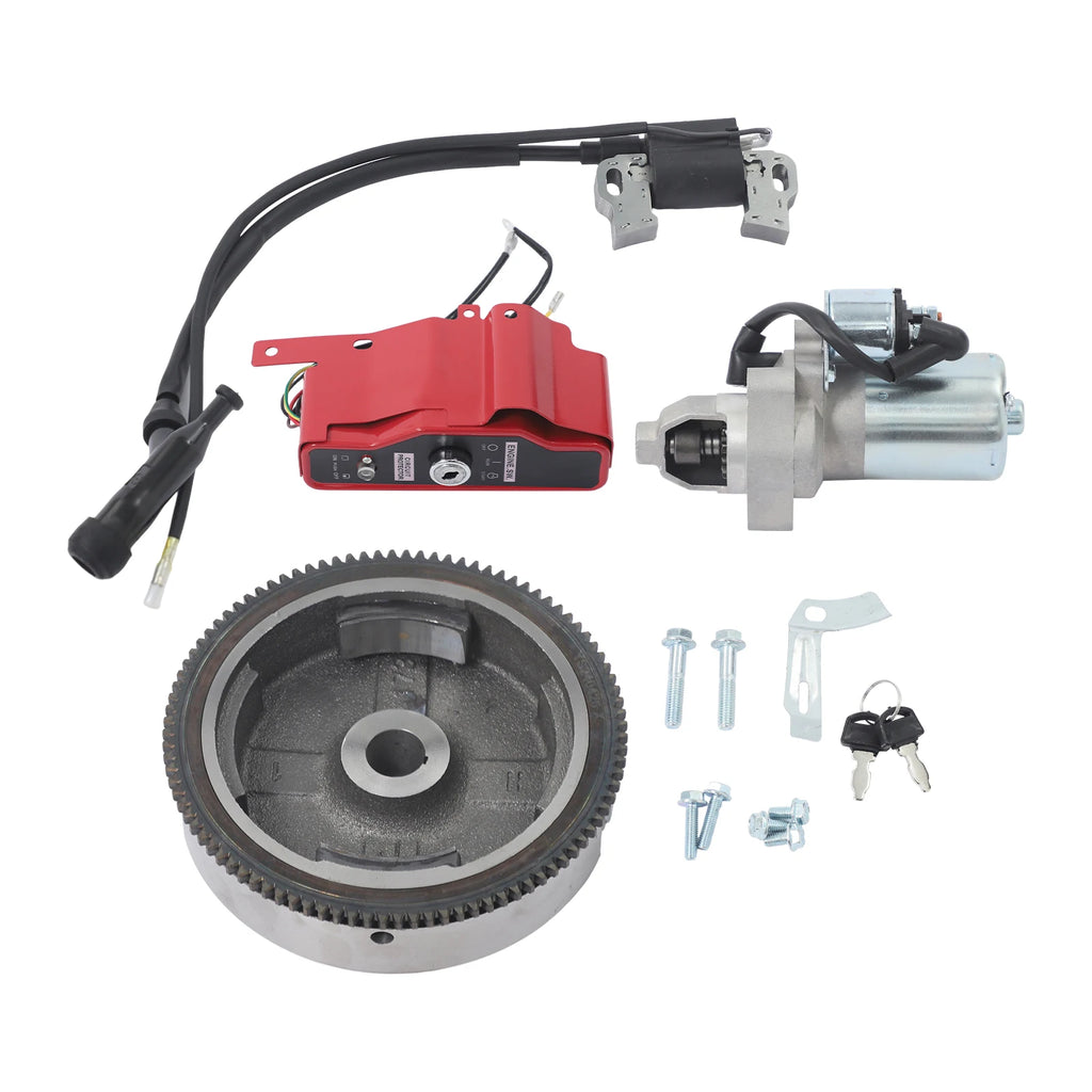 Electric Start Kit Honda GX240 8HP – 12V Starter Motor & Flywheel Engine Start Kit Vue