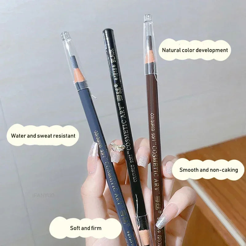 1pcs Professional Microblading Pencil Permanent Eyebrow Pencil Tattoo Waterproof Art Tint Makeup Eye Brow Pen Enhancers Cosmetic Vue