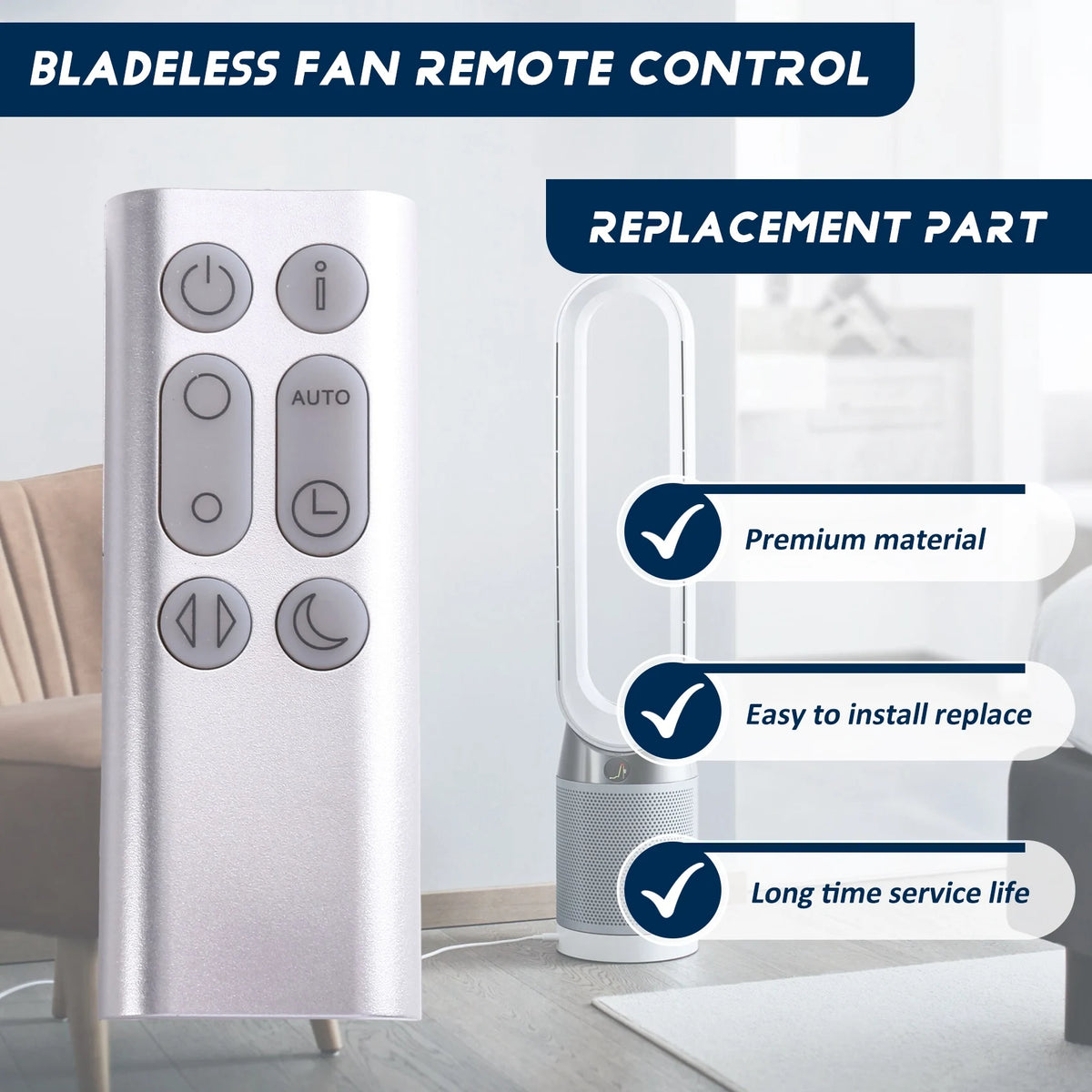 Hot-For Dyson TP05 TP07 Air Purifier Replacement Remote Control- TP05 TP07 Bladeless Fan Remote Unit Vue