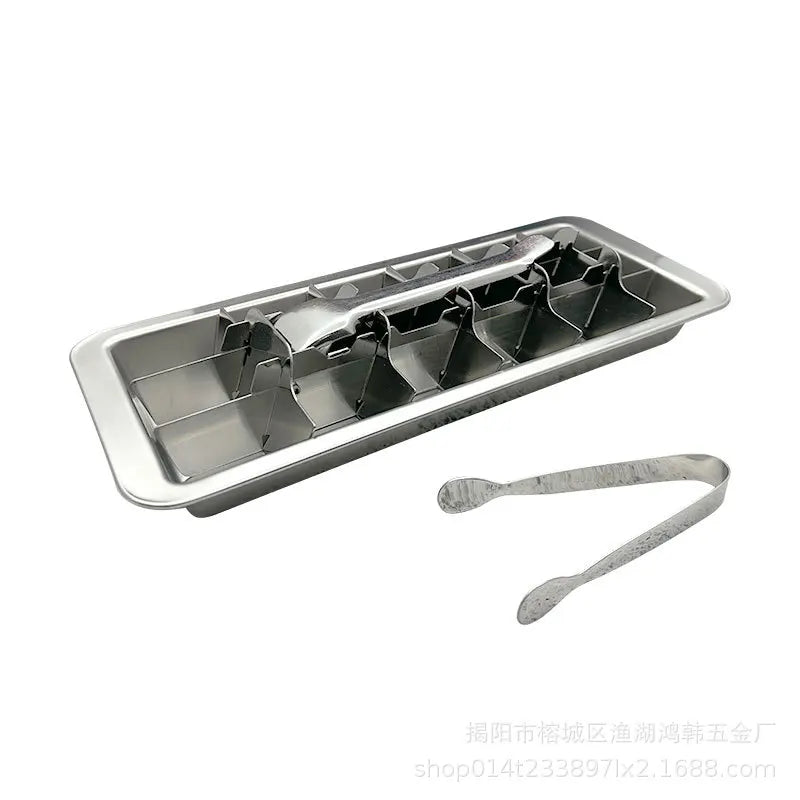 304 Stainless Steel Ice Cube Tray with Easy-Release Lever Ice Cube Tray Vue B M