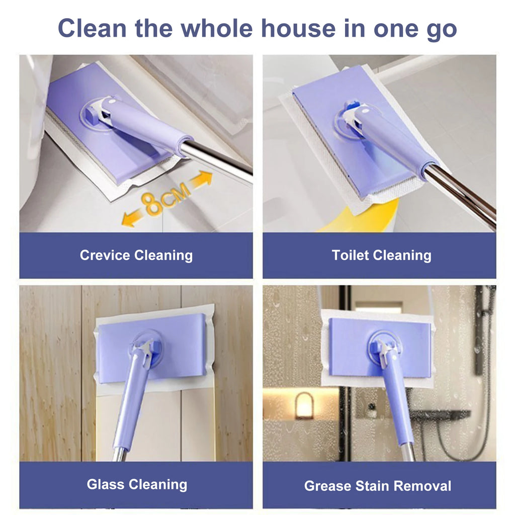 360° Snap-Grip Hands-Free Mini Mop – Floor & Window Hands-Free Mini Mop Vue