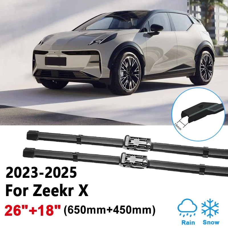 ZEEKR X 2023–2025 Premium Beam Wiper Blades Front & Rear Beam Wiper Blades Vue