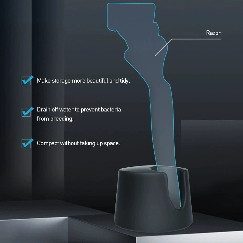 Manual Razor Draining Stand – Mach 3, Fusion 5 & Vector Razor Draining Stand Vue