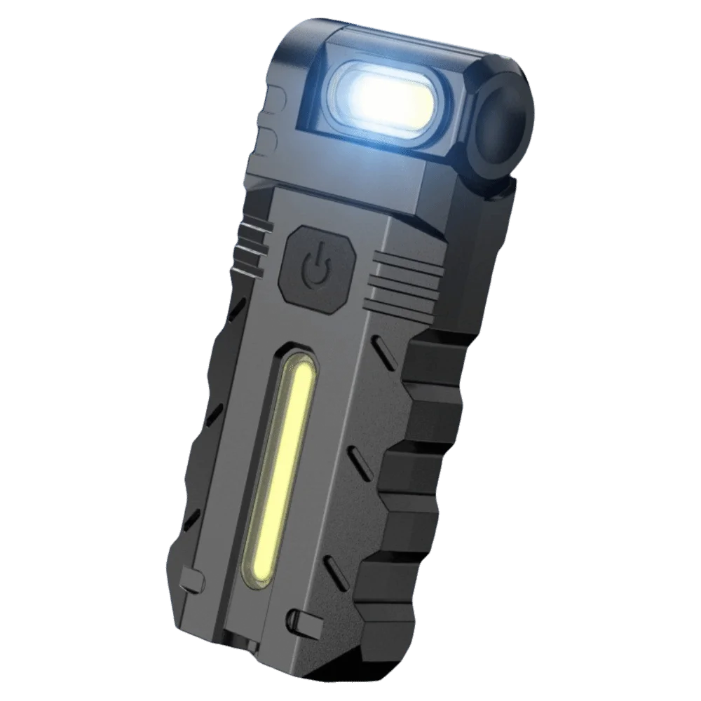 1000mAh Battery Magnetic LED Flashlight 180 Degree Rotating Head USB Rechargeable Rechargeable Flashlight Super Bright LED Vue Style A