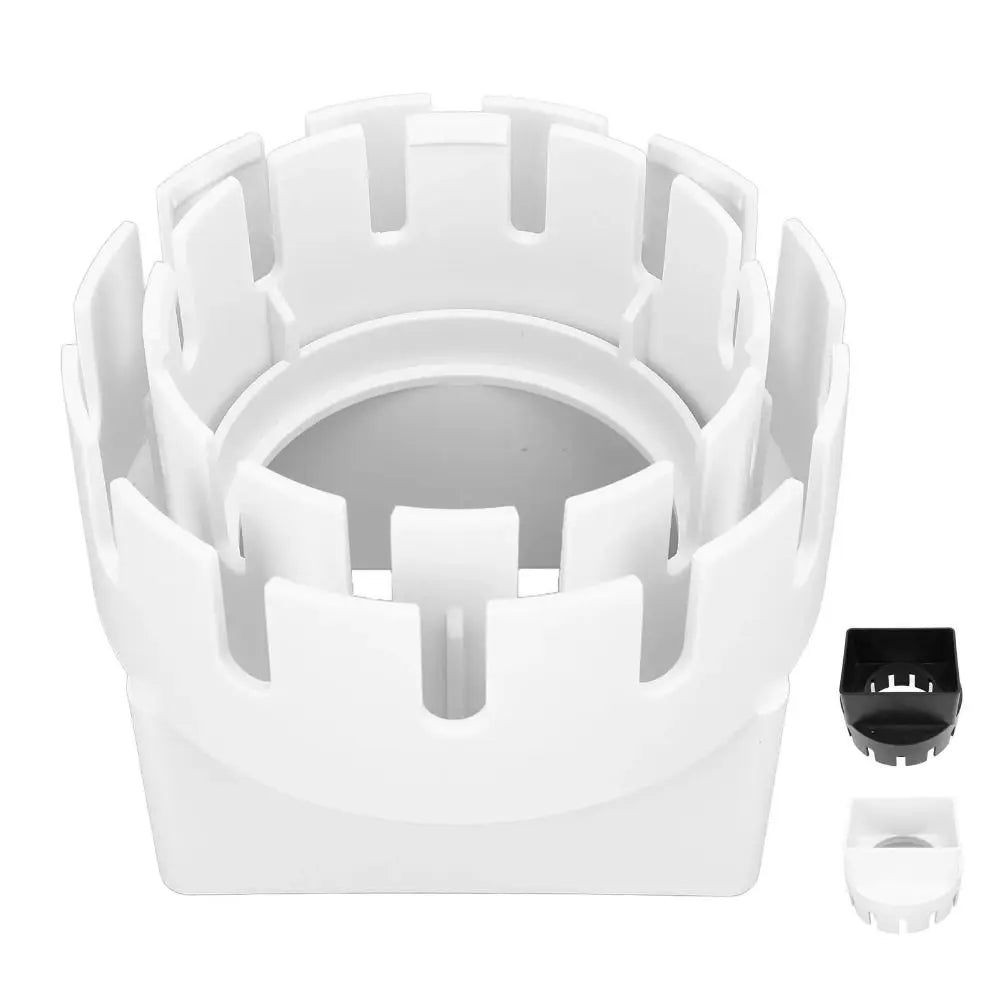 Round To Square Rain Gutter Downspout Adapter Easy Installment Plastic Material Gutter Drain Adapter Corrugated Compatible Vue