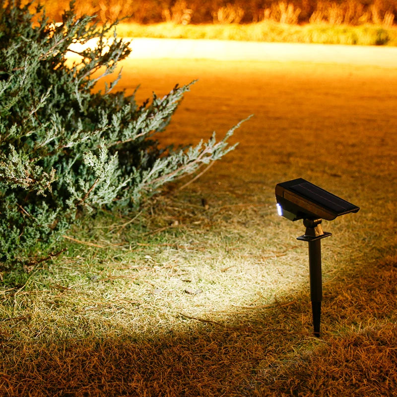 10 LEDs Solar Spotlight Outdoor, 180° Adjustable Waterproof & Anti - aging Ground/Wall Mount, for Garden Yard Landscape Lighting Vue