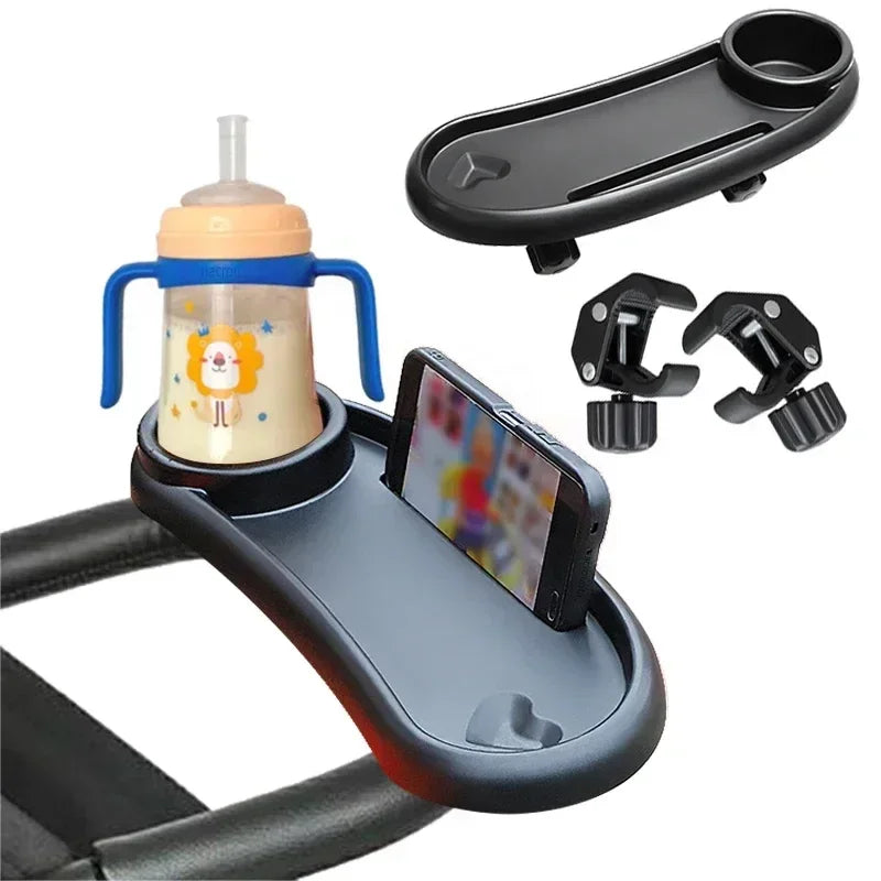 vvocci Baby Supplies Stroller Tray Armrest Dish Stroller Dinner Table TrayHolder Plate Accessories for Toddler Infant Cup Holder Vue