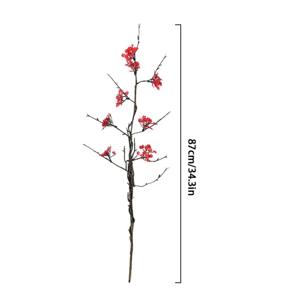 Real Touch Artificial Cherry Blossoms Branches Realistic Elegant Simulation Sakura Branches Plastic Handmade Fake Flower Vue