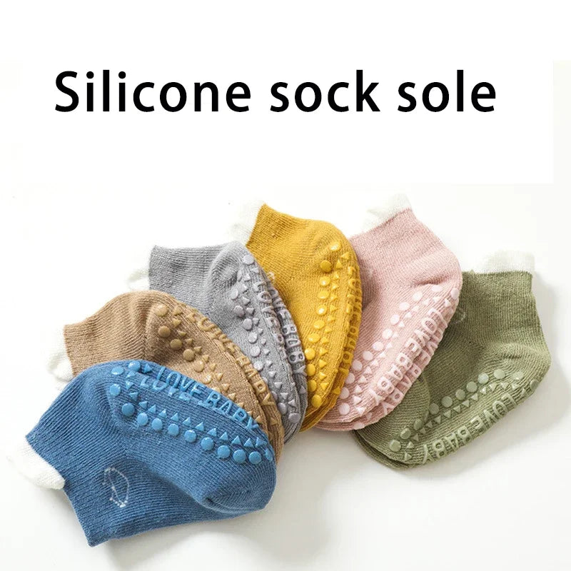 vvocci Baby KneeCartoon Anti-slip Socks Floor Socks Pads Set Summer Kid Crawling Safety Kneecap Walking Protector for Girls Boys Vue