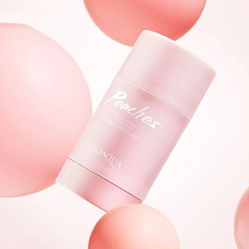 40G/Stick Peach Facial Mud Mask Stick, Deep Cleansing, Moisturizing and Skin-Rejuvenating, Portable Mask Stick Vue