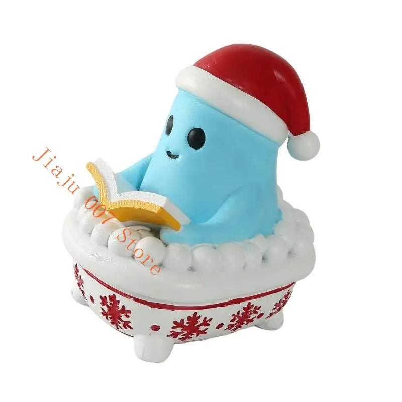 Weatherproof Resin Christmas Snowman Sculpture | Indoor & Outdoor Holiday Snowman Sculpture Vue