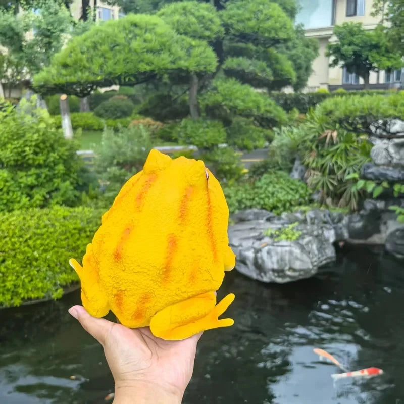 Realistic Resin Frog Figurine Weatherproof Garden Statue Cute Sculpture For Outdoor Patio Yard Decor For Garden Lovers And Kids Vue