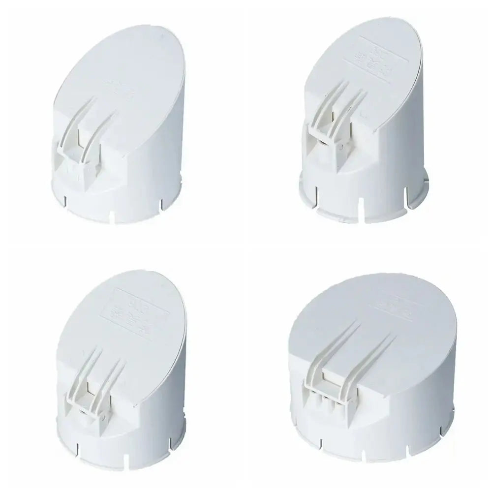 PVC Drain Pipe Rain Pipe Cap Sewage Pipe Large Displacement Anti-rat Cover White PVC Pipe Septic Tank Anti-odor Cover Balcony Vue