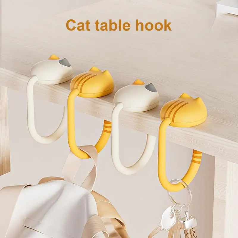 Cute Cat Tail Desk Purse Hook – Portable Table Bag Hanger Desk Bag Hook Vue
