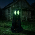 Luminous Halloween Standing Ghost Decor Adjustable Gothic Glowing Scary Ghost Figure ED Lights Soft LED Lights Vue Style G