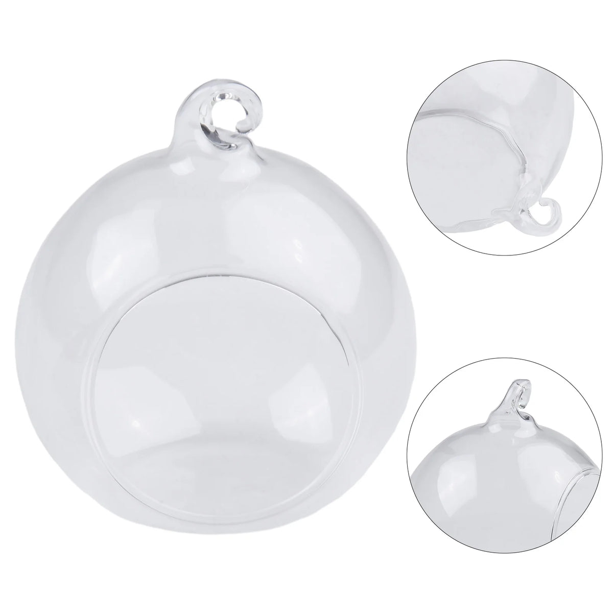 Brand New Garden Home Glass Ball Hanging Vase Succulent Tabletop Tealights Terrarium Celebration Decoration Plant Vue 8cm China Mainland