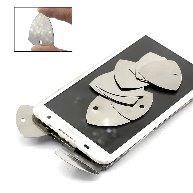 Metal Phone Opening Tools 10/20/50PCS Metal Guitar Picks Pry Opener for iPhone iPad Tablet PC Disassemble Repair Tool Kit Vue