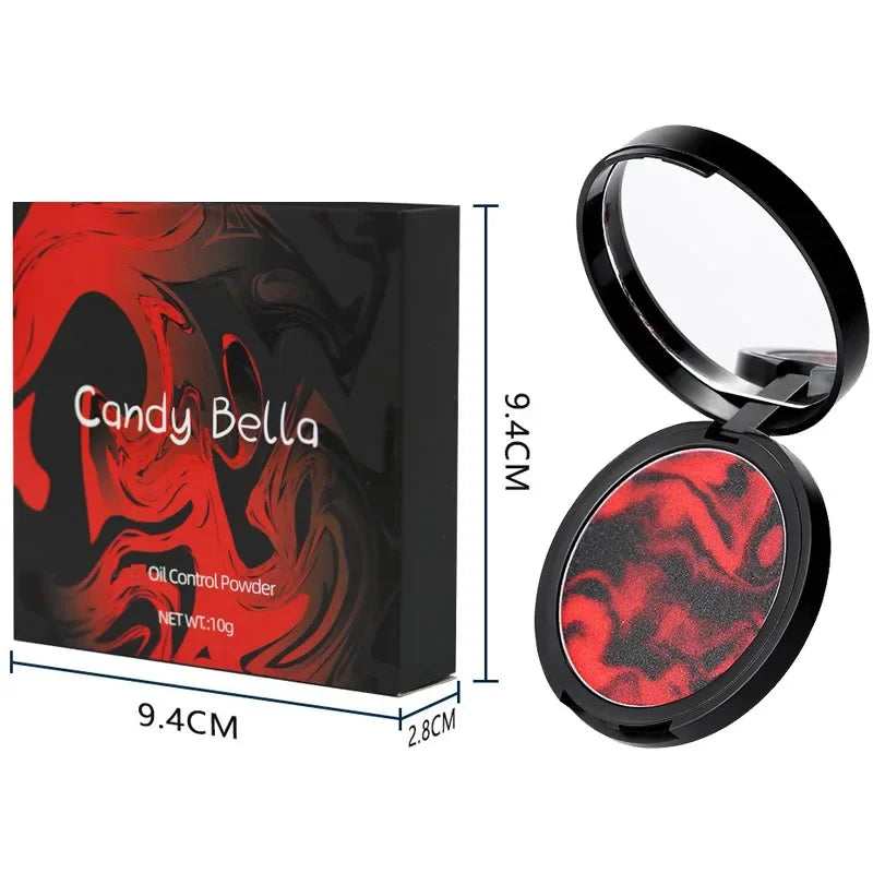 CandyBella Setting Powder Oil Control Long-Lasting Waterproof Concealer Transparent Jelly Matte Compact Face Loose Powder Makeup Vue