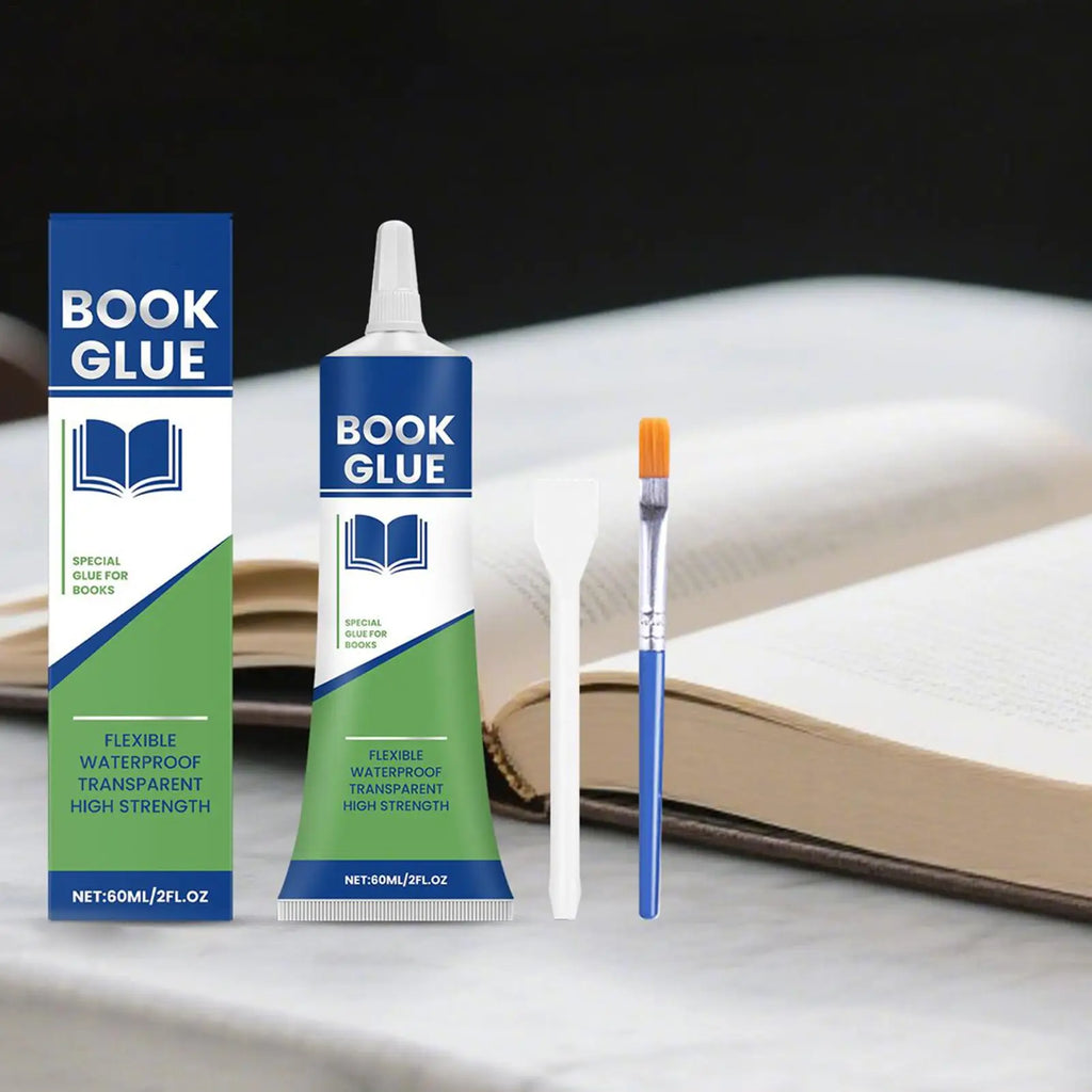 Book Binding Glue 60ml Transparent Paper Book Repair Glue Flexible Sealant DIY Paper Crafts 3D Book Student Stationery adhesives Vue