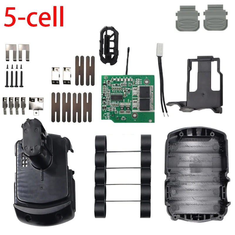 BCL1815 Lithium Ion Battery 5-cell Plastic Case PCB Charging Protection Circuit Board for Hitachi 18V Lithium Ion Battery Tools Vue PCB-BOX