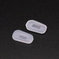1pair Silicone Non-slip Nose Pads Anti-indentation Glasses Accessories Nose Pads, Nose Decompression Nose Pads Vue white L