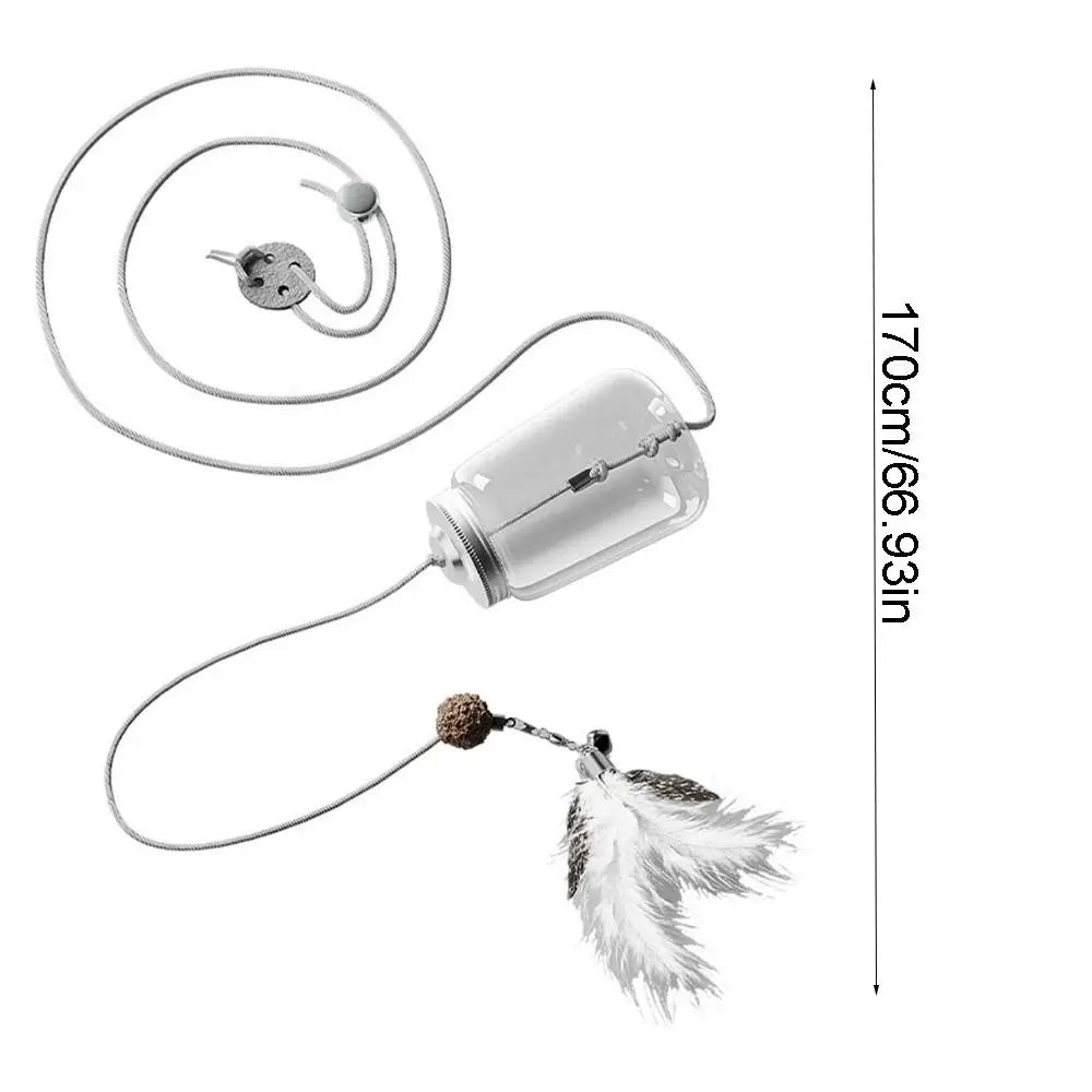Leak Food Cat Toy Food Feeder Scratch Rope Automatic Self Entertaining Cat Toy Interactive Food Feeder Teaser Stick Vue