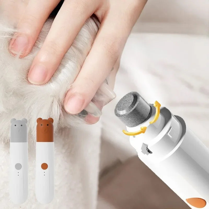 USB Electric Dog Nail Clippers Pet Nail Grinder Rechargeable Dog Nail Grinder Puppy Cat Paw Nail Trimmer Dogs Accessories Vue