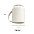 Magnetic Mouthwash cup, no Punching Toothbrush Storage Rack, Inverted Brush cup with Handle, PP Plastic Tooth cup 세수잔 Vue White