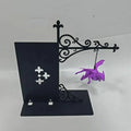 Gothic Dragon Bookend Night Light | Purple LED Shelf Decor Decorative Night Light Vue KL