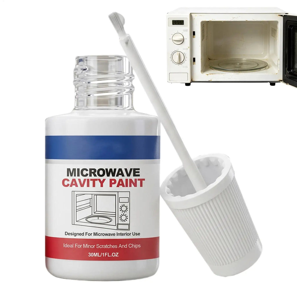 30ml Microwave Interior Cavity Paint High Gloss Appliance Repair Touchup Coating Care For Home Kitchen Apartment Restaurant Vue
