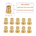 10pcs M4 Main Jet 4mm for GY6 50cc 139QMB Scooter Motorcycle Mikuni Keihin Carburetor CVK24~26 PZ19 Round Head injectors Nozzle Vue 100-120(M4)