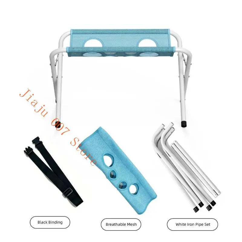 Foldable Pet Bathing Stand & Grooming Hammock | Blue Pet Grooming Stand Vue