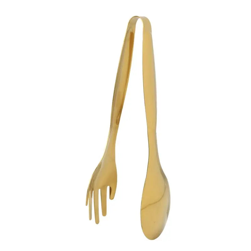 ABKW-6X Stainless Steel Food Tongs Gold Kitchen Utensils Buffet Cooking Tools BBQ Clips Bread Steak Tong Vue