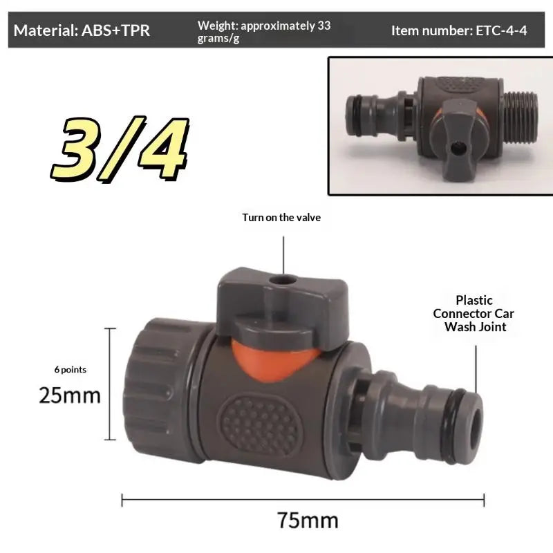 PVC IBC Water Bucket Adapter 1Pcs Water Tank Adapter With Valve Durable Connector For Outdoor Water Storage System Vue B