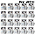 1-20PCS﻿ Ultrasonic Flea Tick Repellent Tag for Dogs Cats Chemical Free Pest Control Pendant Resistant Adjustable for Pets Vue Dog-20Pcs