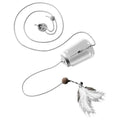 Leak Food Cat Toy Food Feeder Scratch Rope Automatic Self Entertaining Cat Toy Interactive Food Feeder Teaser Stick Vue Transparent