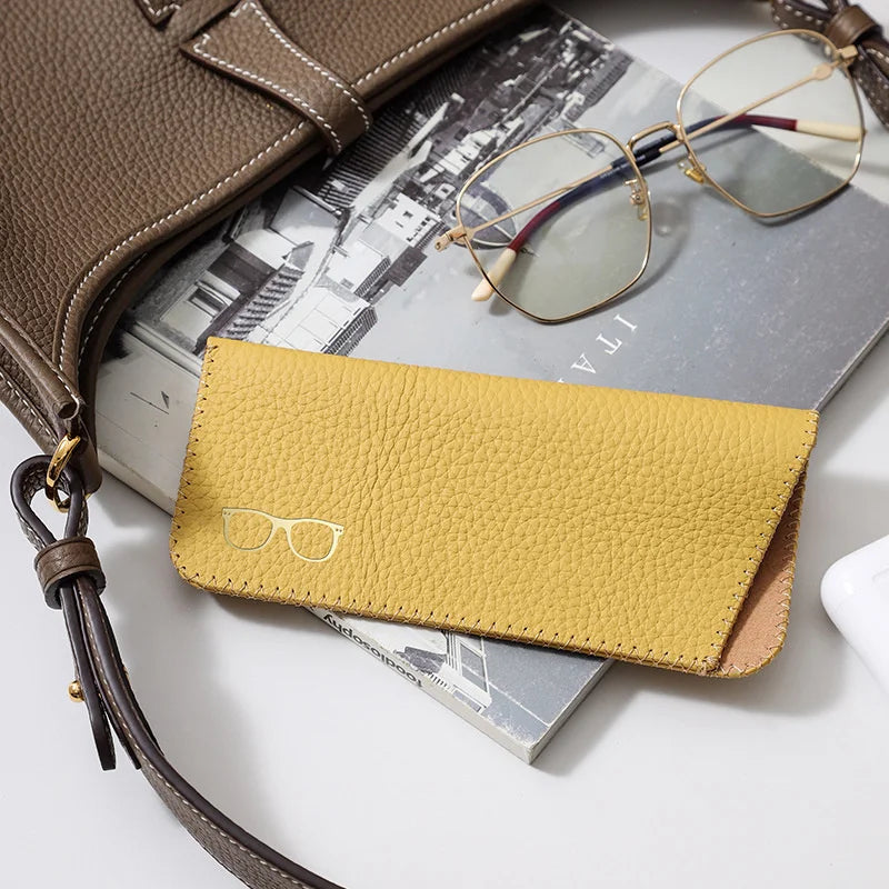 1PCS Unisex Soft Glasses Protective Case Cover Sunglasses Case Box Glasses Bag Eyewear Protector Reading Eyeglasses Pouch Vue Yellow