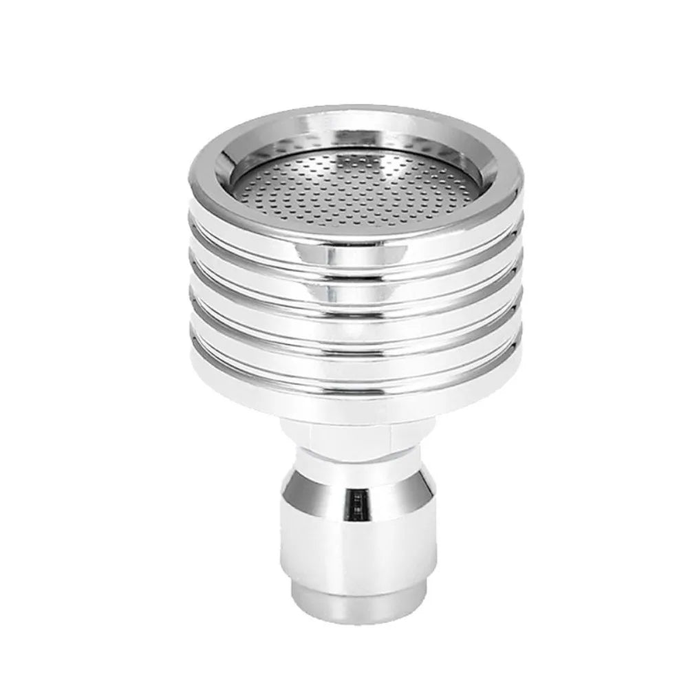 Stainless Steel Water nozzle Quick Plug 1/4 Quick Connect Shower Head Metal Small Flower Washing Nozzle Car Cleaning Vue Silver-0.5mm-