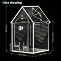 Transparent Acrylic House Insect Habitat Box Waterproof Sealed Reptile Feeding Terrarium For Kids Hobbyist Lab Science Gift Vue A1