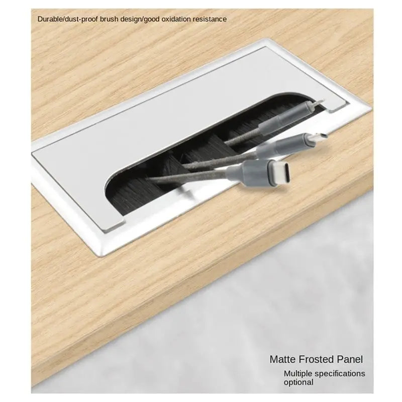 ABKW-Office Desk Threading Box Computer Table Wire Hole Cover Threading Hole Square Brush Cover Plate Vue