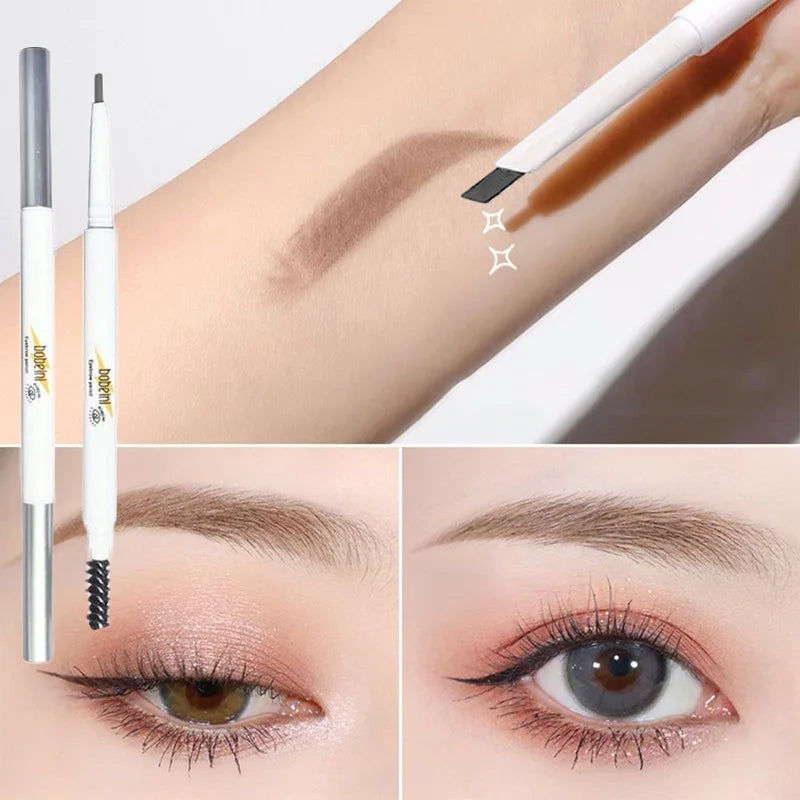 6 Colors Eyebrow Cosmetics Pencil Waterproof Double-headed Eyebrow Tattoo Natural Long Lasting Makeup Paint Eyebrow Pencil Vue