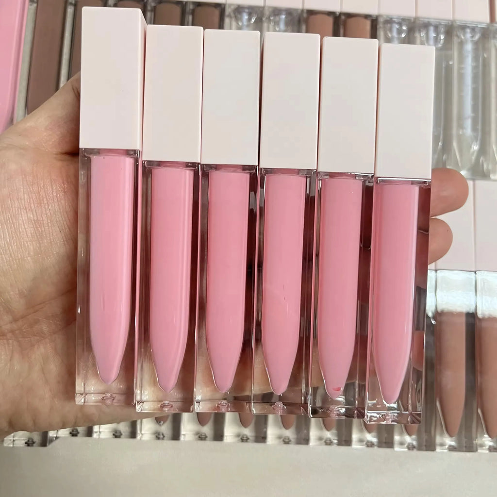 Lip Gloss Wholesale Vegan Waterproof Plumping Glitter Custom Logo Lip Plumper Glossy Vendor Pink Lipgloss Private Label Vue