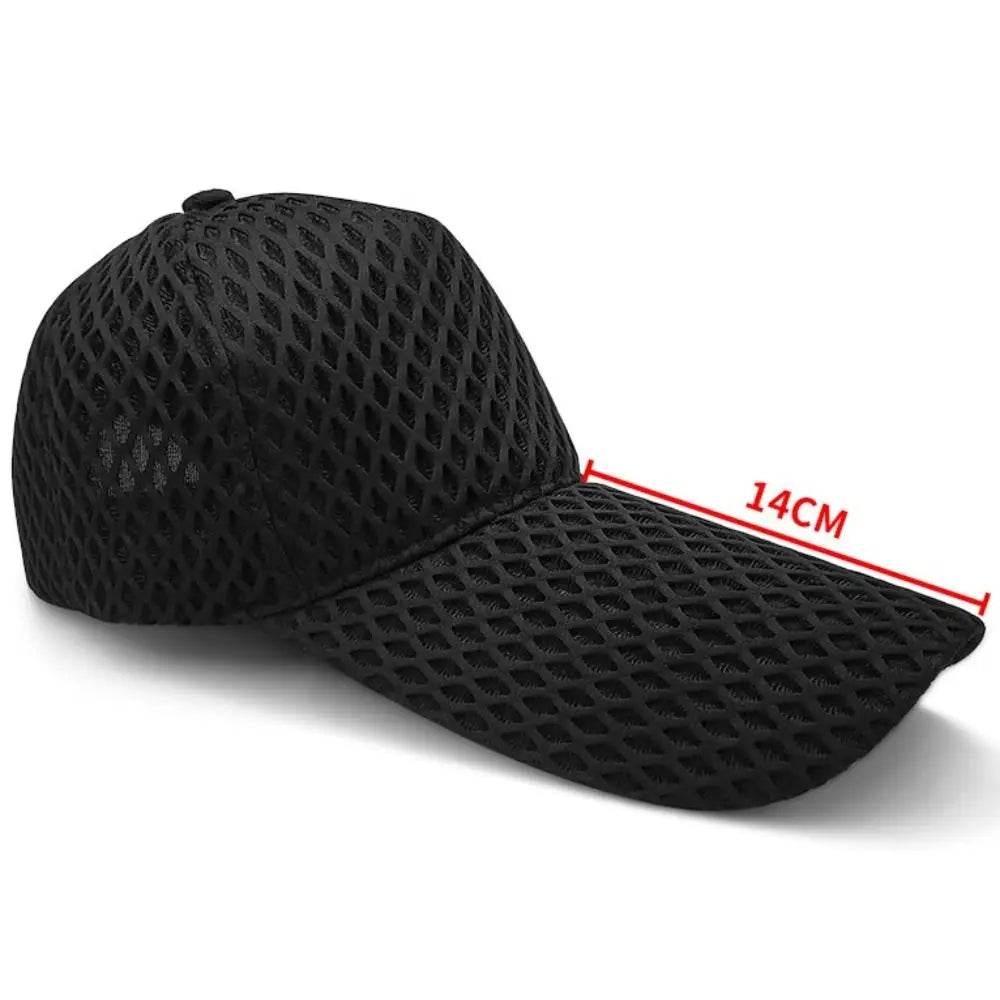 Long Brim Sun Hat Big Large Head Baseball Caps Mesh Sunshade Fishing