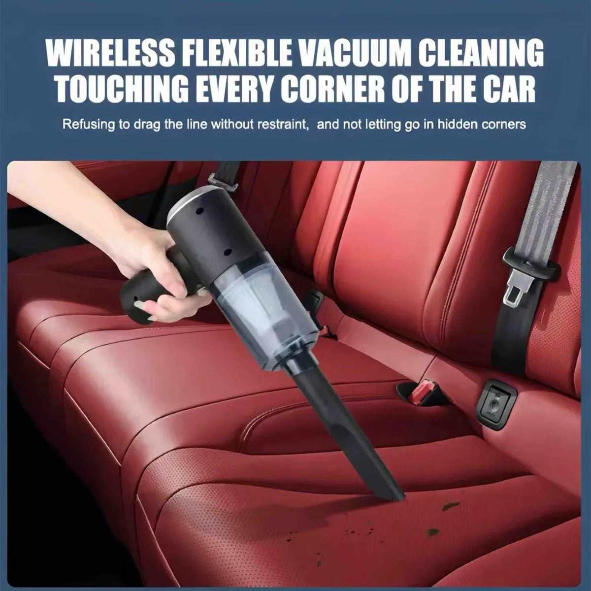 Portable USB Rechargeable Vacuum – Car & Home Cleaner Handheld Vacuum Cleaner Vue