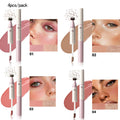 YOUNG VISION 4-color double head seal freckle powder blusher makeup pen matte durable liquid powder blusher Vue 8202-set