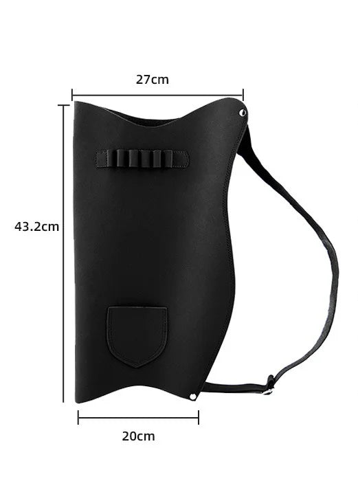 Traditional Bow Bag Quiver Set Leather Bow Bag Bow Bag, Traditional Bow and Arrow Integrated Bow Bag Vue black