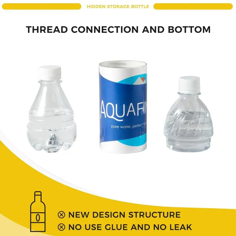 Portable Creative Fake Mineral Water Bottle Stash Hidden Container Sight Secret Security Hide Cash Pills Travel Outdoor Safe Box Vue