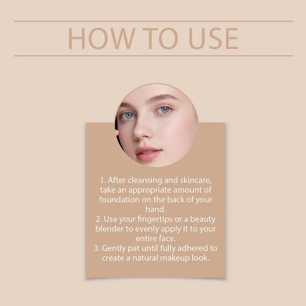 30g Shiny Delicate Clear Foundation Smooth Soft Holding Lasting Facial Makeup Natural Color Temperature Change Liquid Foundation Vue